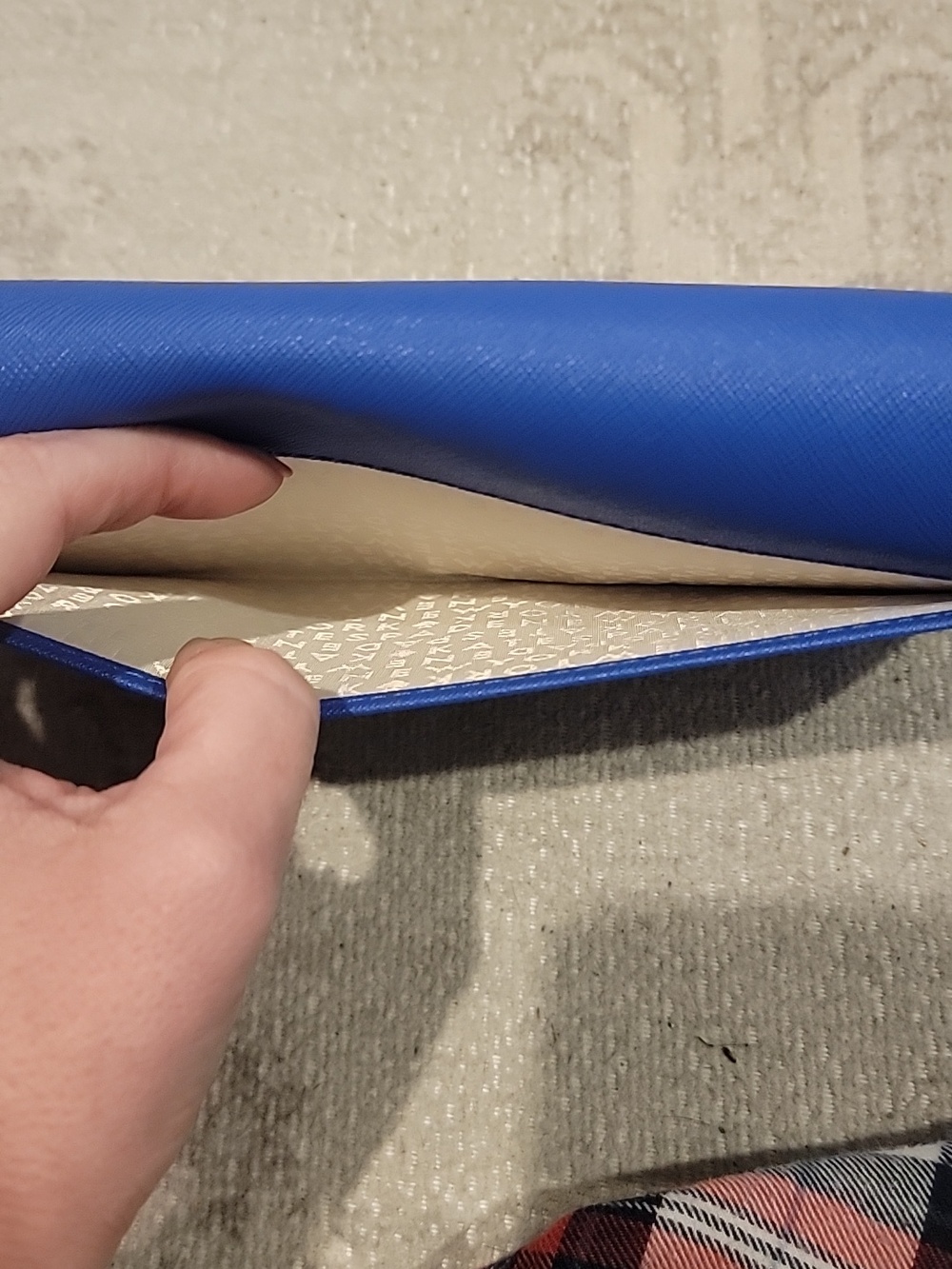 kate spade New York Trifold Cobalt Blue Saffiano Continental Wallet - Picture 6 of 10